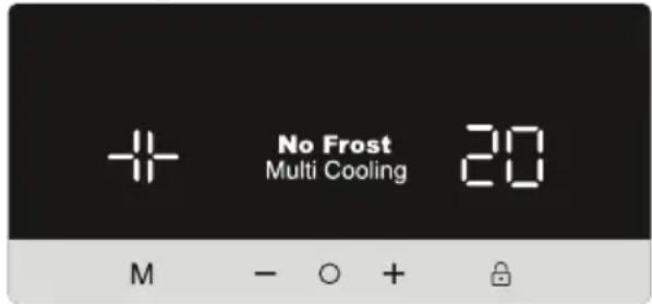 No Frost Multi Cooling 20 M - ○ + 🔒
