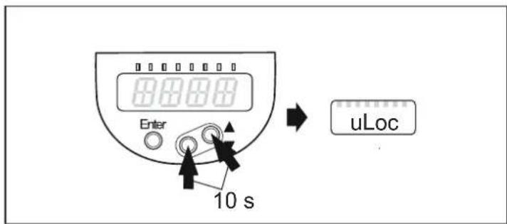 Enter 10 s uLoc