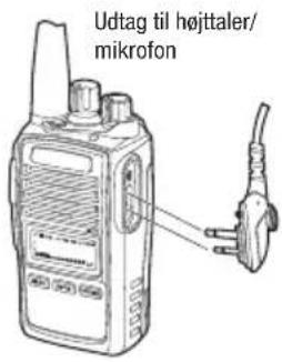 Udtag til højttaler/ mikrofon