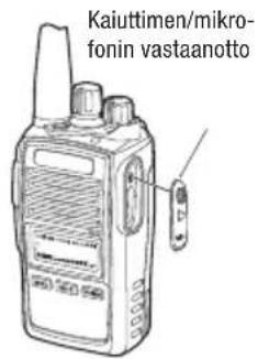 Kaiuttimen/mikro- fonin vastaanotto