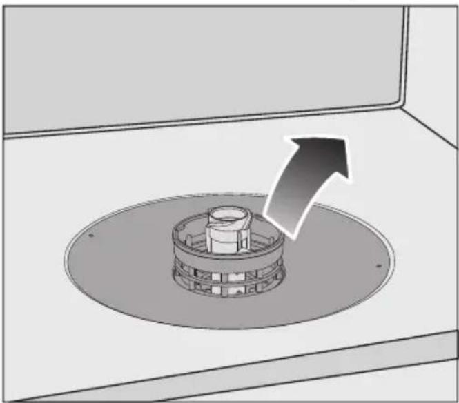 MIELE G 7674 SCVi AutoDos Excellence - Filterkombinationen i opvaske- beholderen kontrolleres - 1
