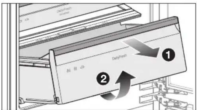MIELE KFN 7913 E - DailyFresh-skuffen tages ud - 1