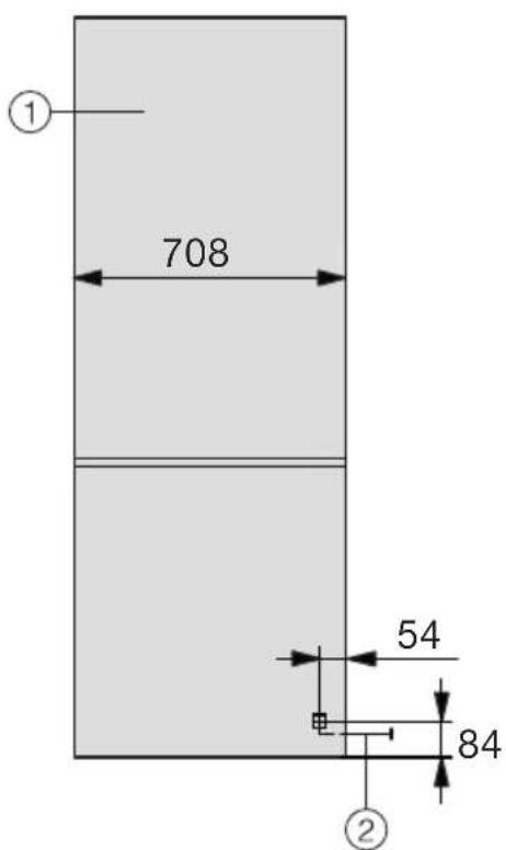 ① 708 54 84 ②