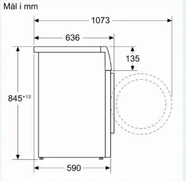 Mål i mm 1073 636 135 845+12 590