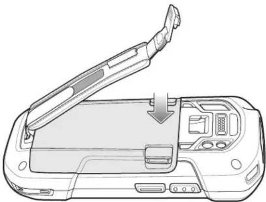 ZEBRA TC75 - Installing the Hand Strap and Battery - 6