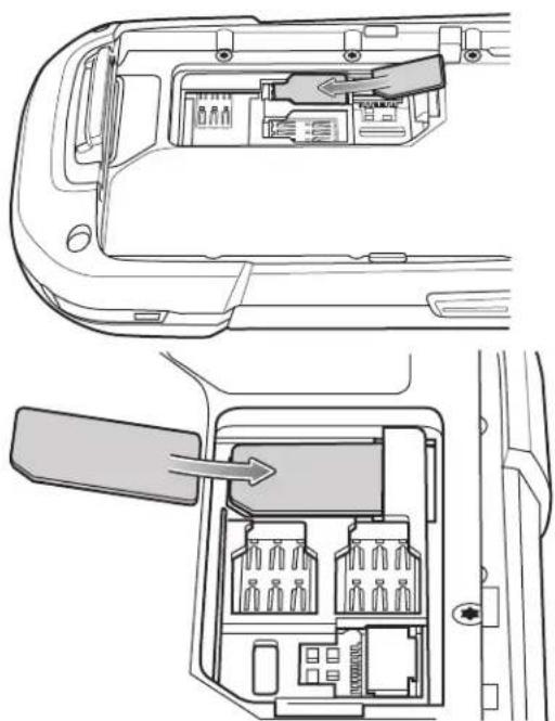 ZEBRA TC75 - Installing the SIM Card - 5