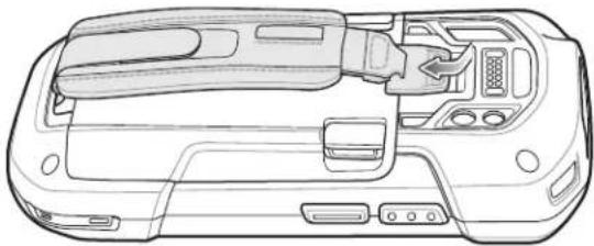 ZEBRA TC75 - Installing the Hand Strap and Battery - 7