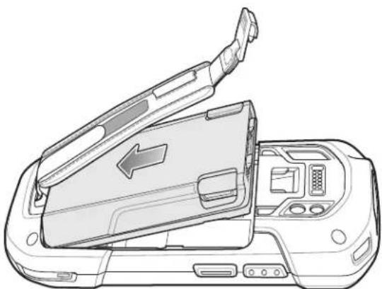 ZEBRA TC75 - Installing the Hand Strap and Battery - 5