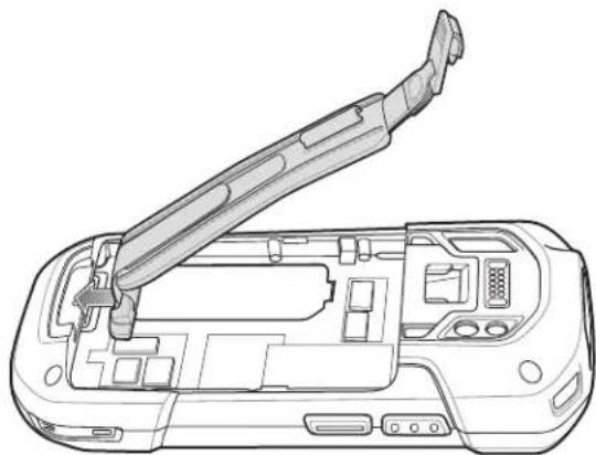ZEBRA TC75 - Installing the Hand Strap and Battery - 4