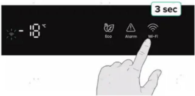 - 18 °C 3 sec Eco Alarm Wi-Fi
