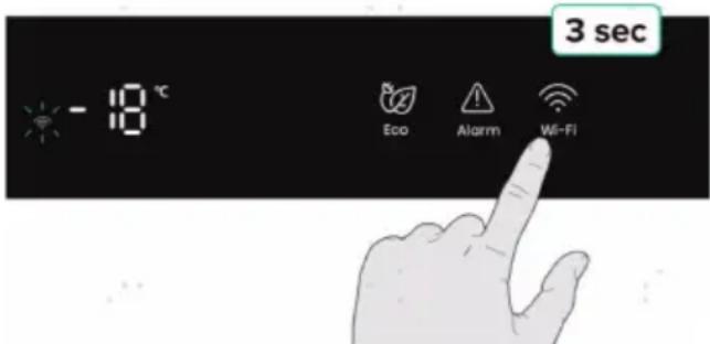 - 18 °C 3 sec Eco Alarm Wi-Fi