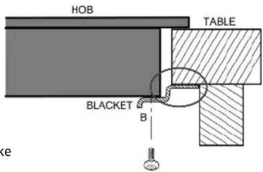 HOB TABLE BLACKET B ke