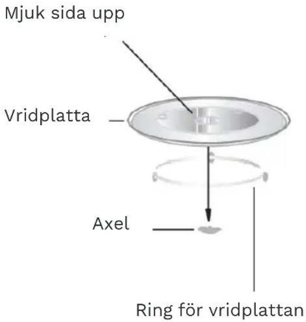 Mjuk sida upp Vridplatta Axel Ring för vridplattan