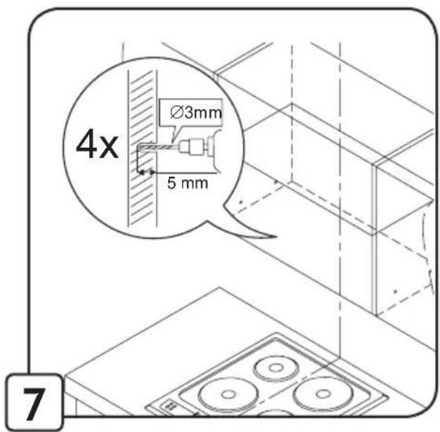 4x Ø3mm 5 mm 7