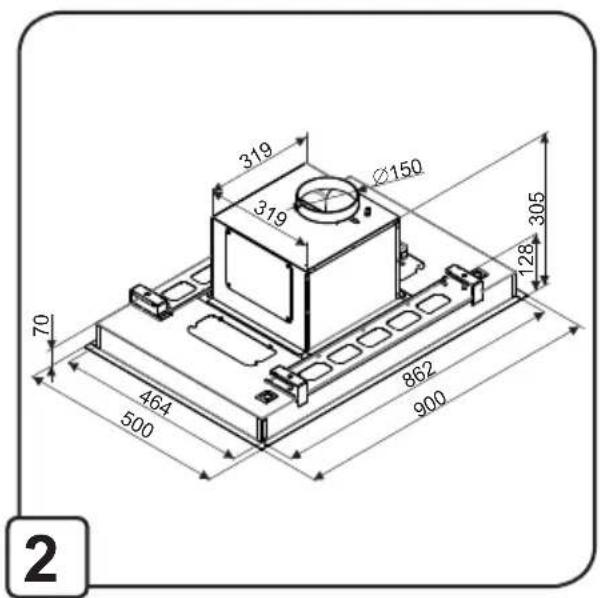 319 Ø150 319 70 464 862 500 900 128 305 2