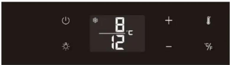 8°C 12 + - %F