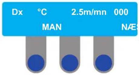 Dx °C 2.5m/mn 000 MAN NAES