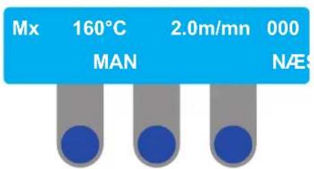 Mx 160°C 2.0m/mn 000 MAN NAES