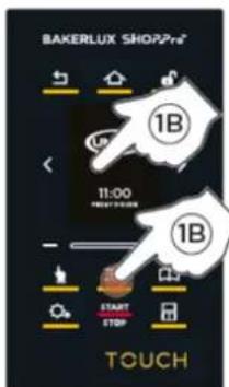 Unox BAKERLUX SHOP.Pro TOUCH XEFR-06EU-ETLV-MT - INDSTILLING AF BAGEPARAMETRE - 5
