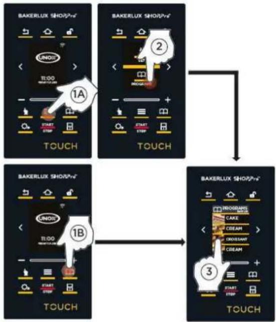 Unox BAKERLUX SHOP.Pro TOUCH XEFR-06EU-ETLV-MT - Ovnens menaprogrammer (Menu Programs) - 3
