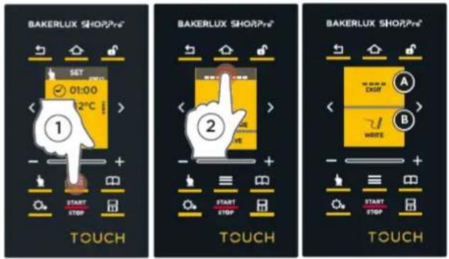 Unox BAKERLUX SHOP.Pro TOUCH XEFR-06EU-ETLV-MT - Gemme hævningen og derefter starte programmet - 1