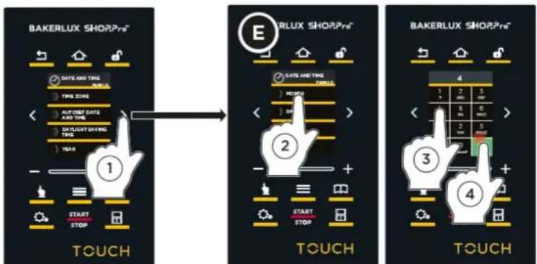 Unox BAKERLUX SHOP.Pro TOUCH XEFR-03EU-ETDP - ... tidszone: - 7