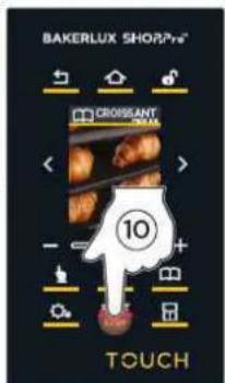 Unox BAKERLUX SHOP.Pro TOUCH XEFR-03EU-ETDP - Gemme bagningen og derefter starte programmet - 17
