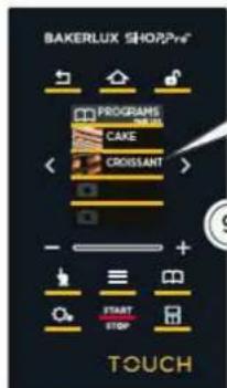 Unox BAKERLUX SHOP.Pro TOUCH XEFR-03EU-ETDP - Gemme bagningen og derefter starte programmet - 15