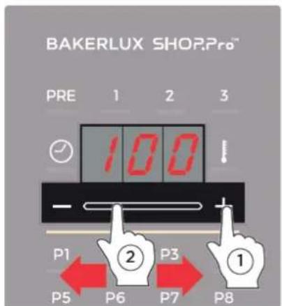 Unox BAKERLUX SHOP.Pro LED XEFR-06EU-ELRV - SÅDAN INDSTILLES VÆRDIERNE - 1