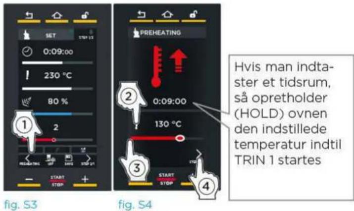Unox BAKERLUX SHOP.Pro MASTER XEFR-03EU-EMRV-MT - INDSTILLING AF FOROPVARMNING - 2