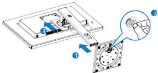 PHILIPS 27B1N3800E - Installere foten - 2