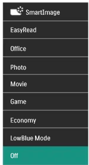SmartImage EasyRead Office Photo Movie Game Economy LowBlue Mode Off