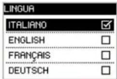 LINGUA ITALIANO ENGLISH FRANÇAIS DEUTSCH