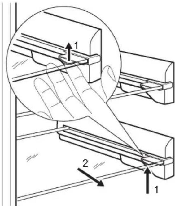 ELECTROLUX EUF29425X - Pakastuslaatikoiden poistaminen pakastimesta - 2