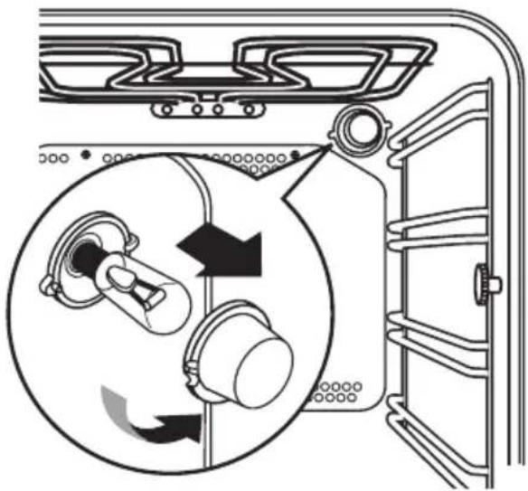 ELECTROLUX EKC60007W - Uunin lampun vaihtaminen - 1