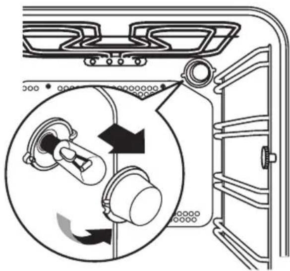 ELECTROLUX EKC60007W - Utskifting av ovnlampe - 1