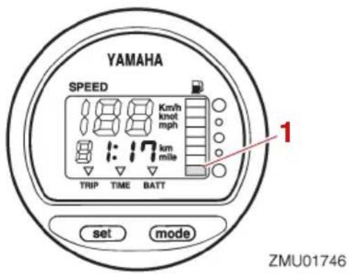 YAMAHA F30 (2026) - Brændstofadvarselslampe - 1