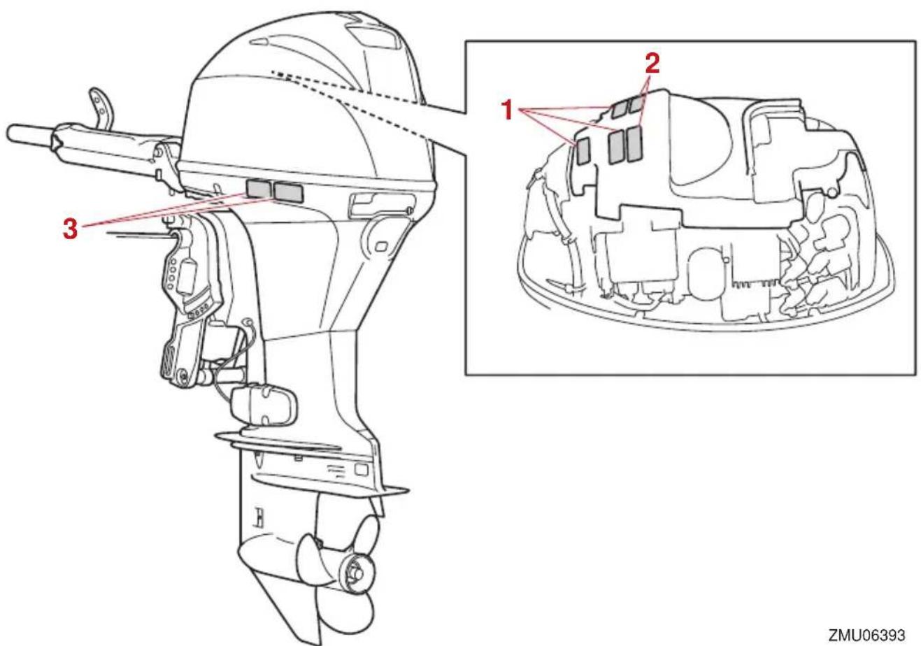 YAMAHA F30 (2026) - Advarselsmærkater - 1
