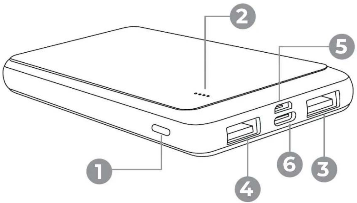 DENVER PQC-10009 - Powerbank-porte - 1