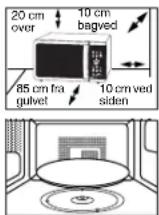 SAMSUNG CE1000C - Installation af din mikrobølgeovn - 1
