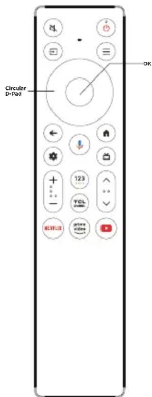 TCL 98QLED810L - Eksklusiv fjernbetjening - 2