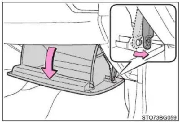 TOYOTA C-HR Hybrid (2016) - Udskiftning af airconditionfilteret - 1