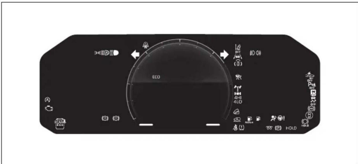 TOYOTA Hilux 48V (2025) - Indikatorer og varsellamper - 2