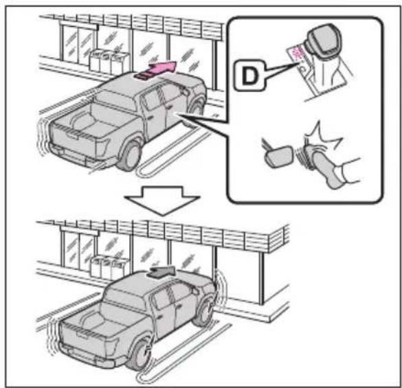 TOYOTA Hilux 48V (2025) - Eksempler på funksjonsaktivering (statiske gjenstander foran og bak bilen) - 3