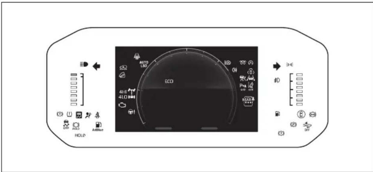 TOYOTA Hilux 48V (2025) - Indikatorer og varsellamper - 1