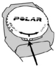 POLAR RCX3 GPS - Wechseln der Batterie des Trainingscomputers - 1