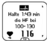 POLAR RCX3 GPS - Phase 1. Vorbereitung auf die Trainingseinheit: Hohe Herzfrequenz-Variabilität. - 2