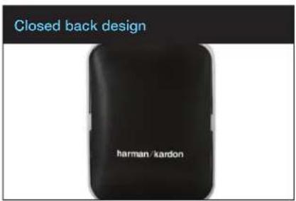 Closed back design harman/kardon