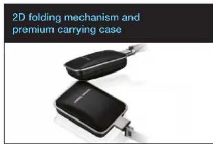 2D folding mechanism and premium carrying case