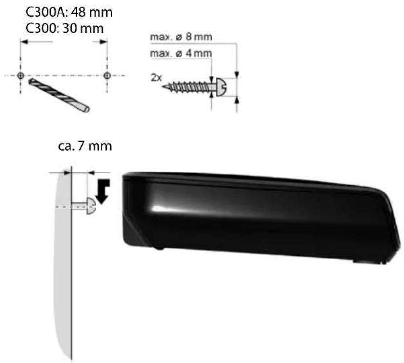 GIGASET C300A Duo - Wandmontage der Basis - 1